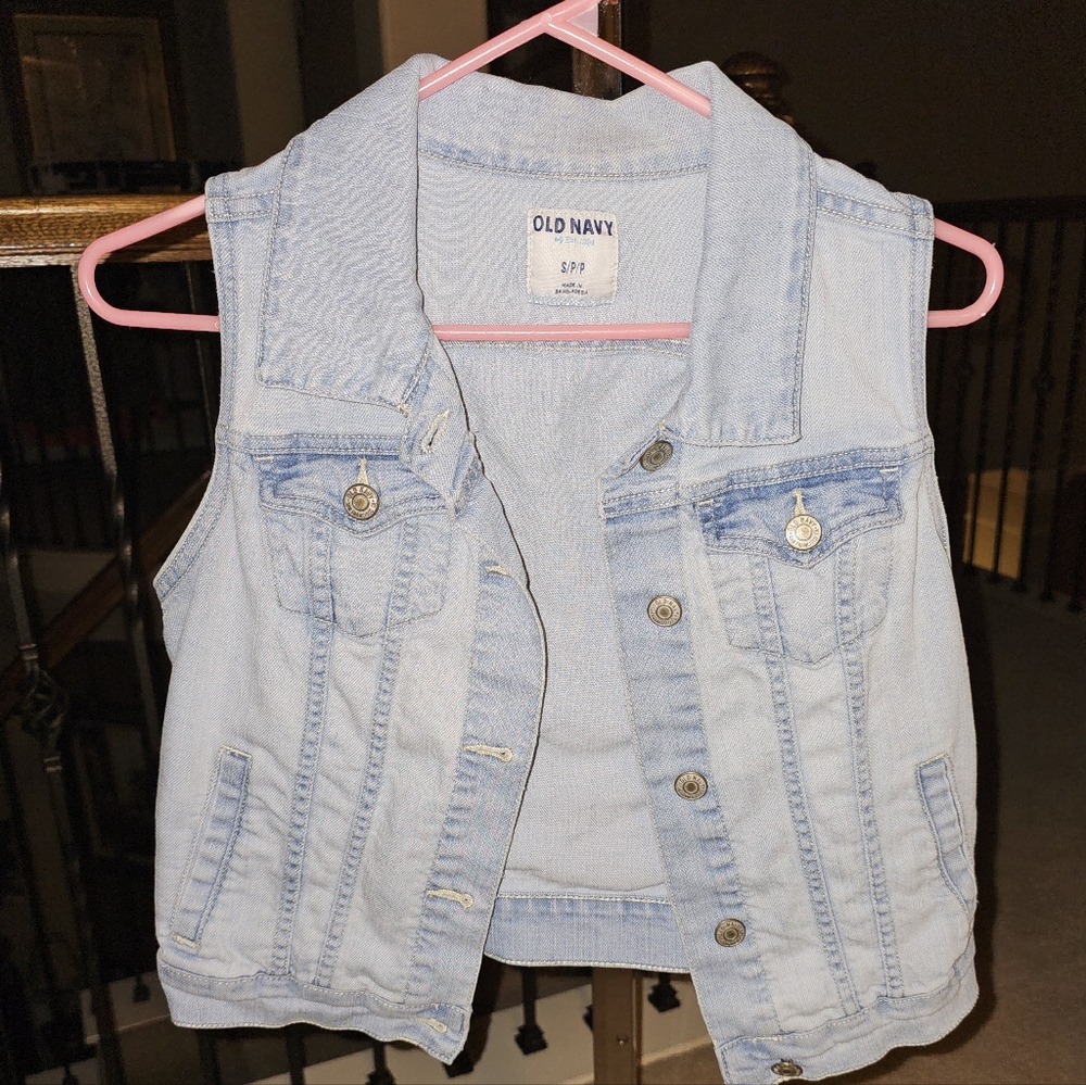 Old Navy Sky Blue Denim Vest ⚡️